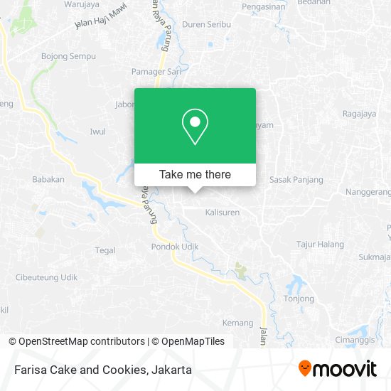 Farisa Cake and Cookies map