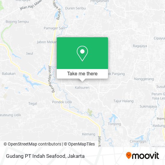 Gudang PT Indah Seafood map