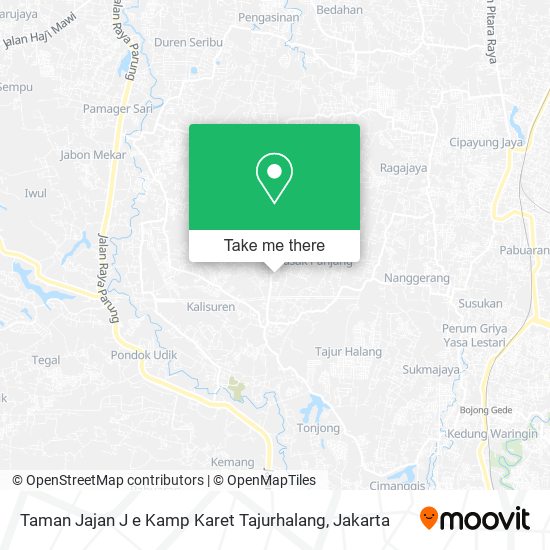 Taman Jajan J e Kamp Karet Tajurhalang map