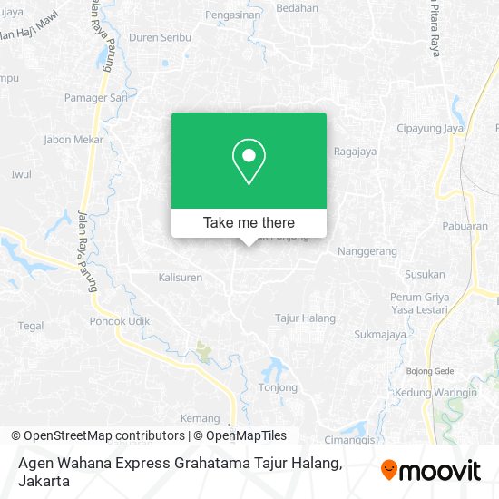 Agen Wahana Express Grahatama Tajur Halang map