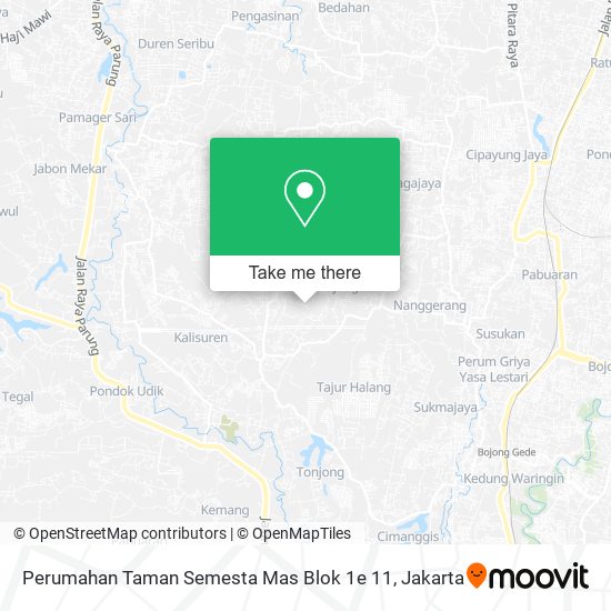 Perumahan Taman Semesta Mas Blok 1e 11 map