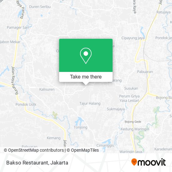 Bakso Restaurant map