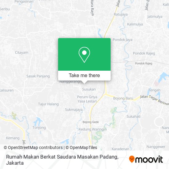 Rumah Makan Berkat Saudara Masakan Padang map