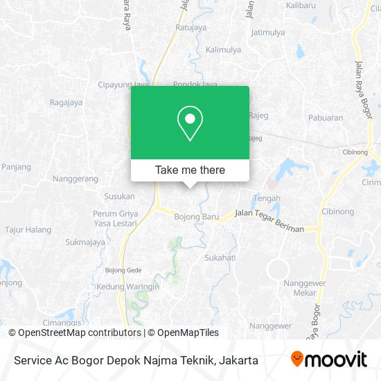 Service Ac Bogor Depok Najma Teknik map