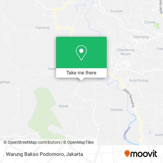 Warung Bakso Podomoro map