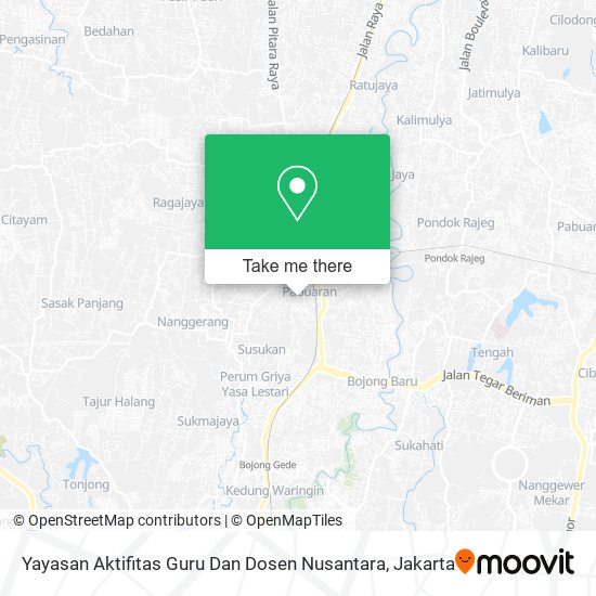 Yayasan Aktifitas Guru Dan Dosen Nusantara map
