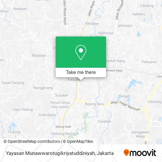 Yayasan Munawwarotugikriyatuddiniyah map