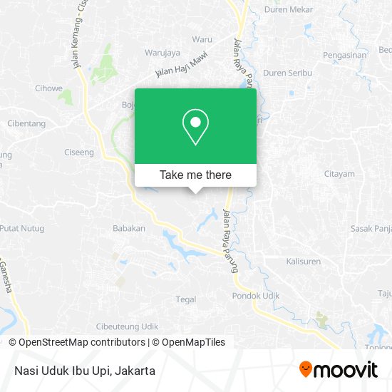 Nasi Uduk Ibu Upi map