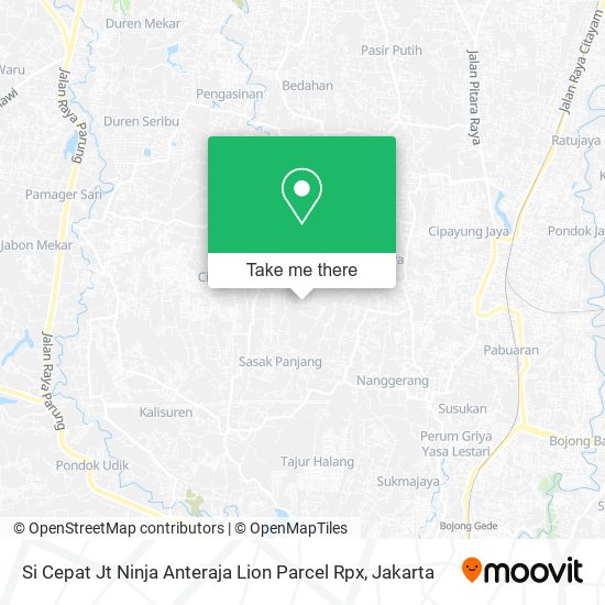 Si Cepat Jt Ninja Anteraja Lion Parcel Rpx map