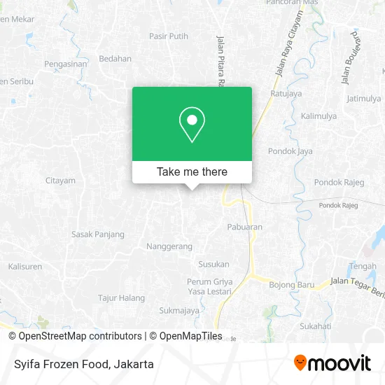 Syifa Frozen Food map