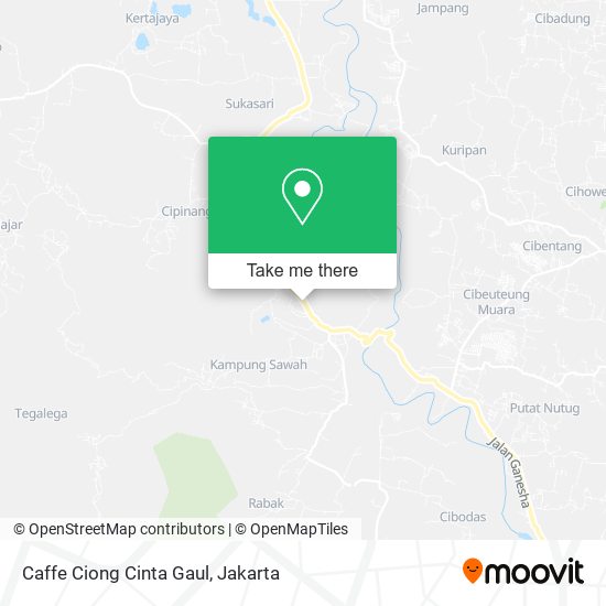 Caffe Ciong Cinta Gaul map