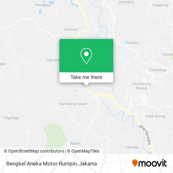 Bengkel Aneka Motor Rumpin map