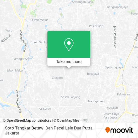 Soto Tangkar Betawi Dan Pecel Lele Dua Putra map
