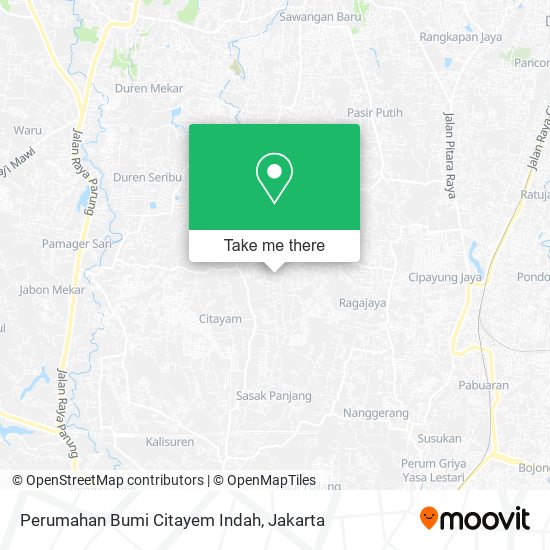 Perumahan Bumi Citayem Indah map