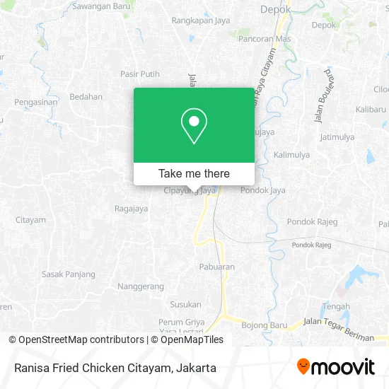 Ranisa Fried Chicken Citayam map