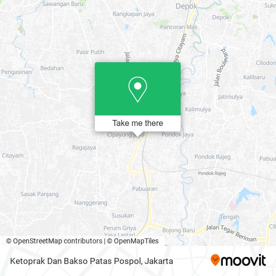 Ketoprak Dan Bakso Patas Pospol map