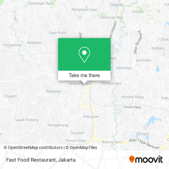 Fast Food Restaurant map