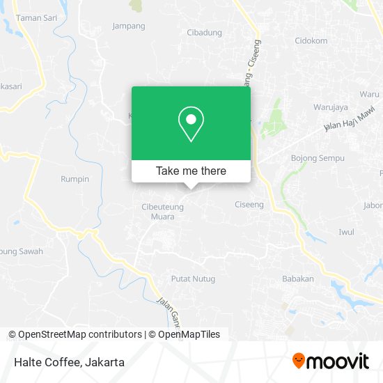 Halte Coffee map