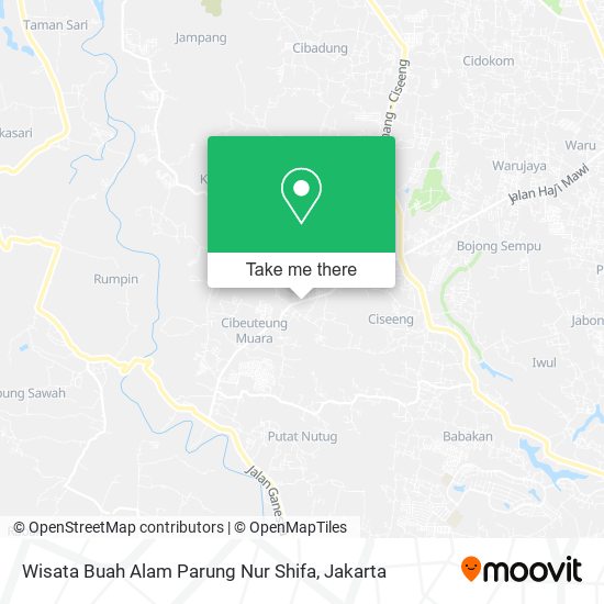 Wisata Buah Alam Parung Nur Shifa map