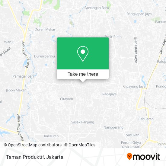 Taman Produktif map