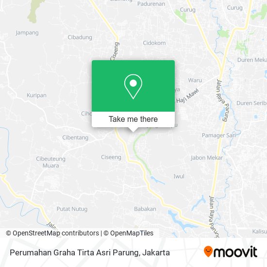 Perumahan Graha Tirta Asri Parung map