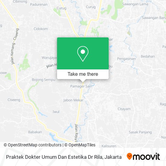 Praktek Dokter Umum Dan Estetika Dr Rila map