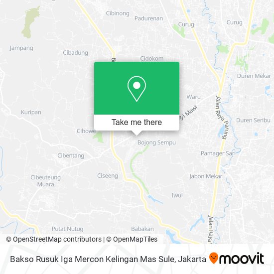 Bakso Rusuk Iga Mercon Kelingan Mas Sule map