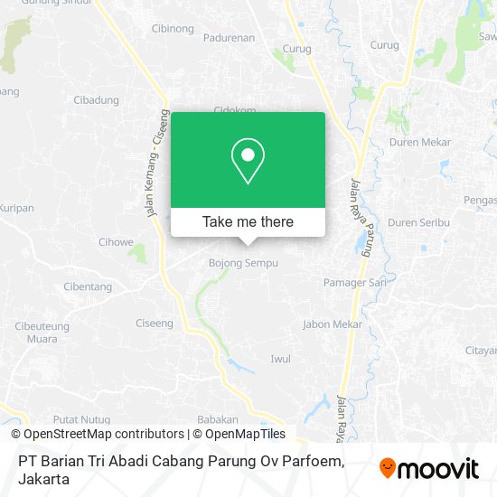 PT Barian Tri Abadi Cabang Parung Ov Parfoem map