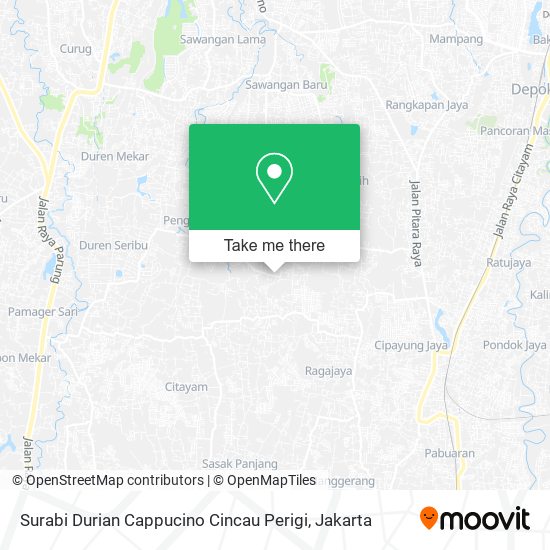Surabi Durian Cappucino Cincau Perigi map