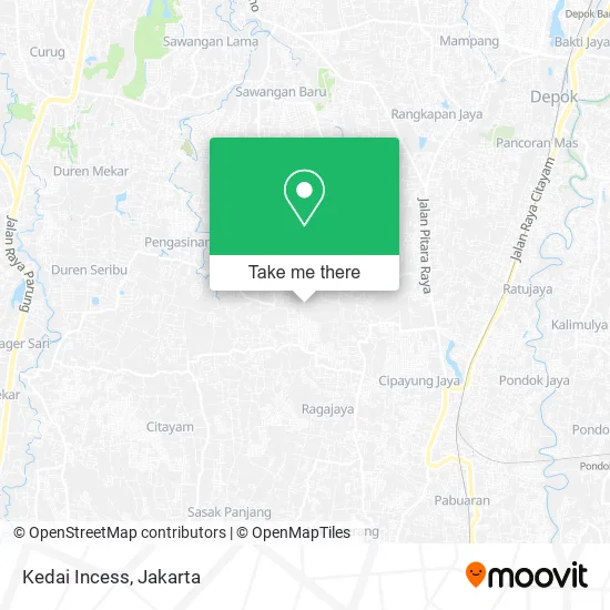 Kedai Incess map