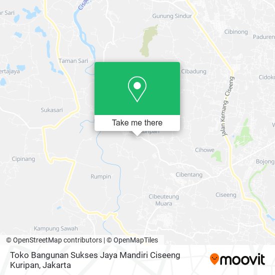 Toko Bangunan Sukses Jaya Mandiri Ciseeng Kuripan map