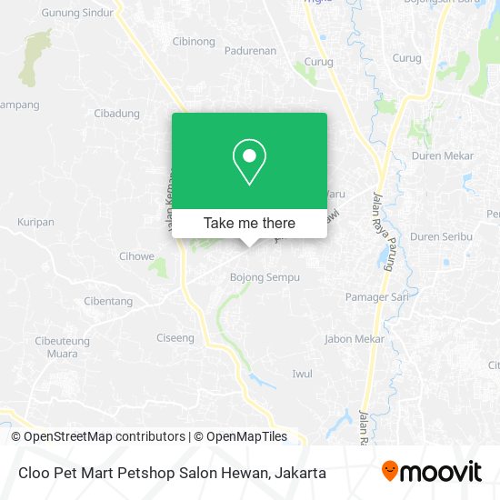Cloo Pet Mart Petshop Salon Hewan map