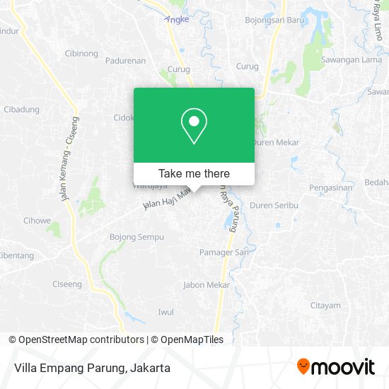 Villa Empang Parung map