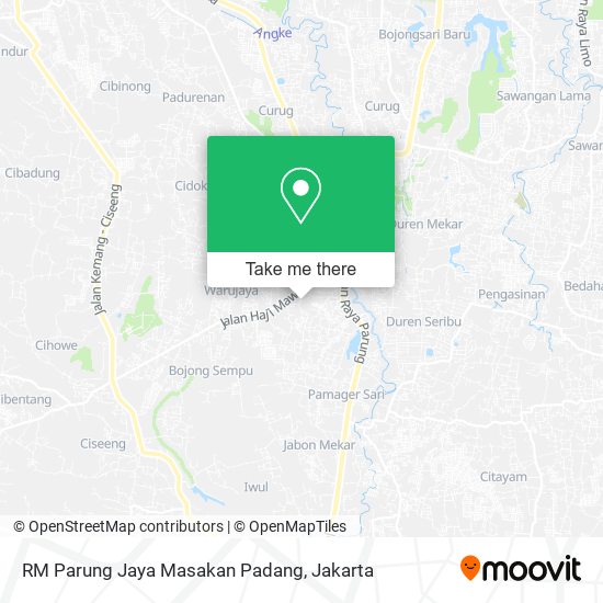 RM Parung Jaya Masakan Padang map