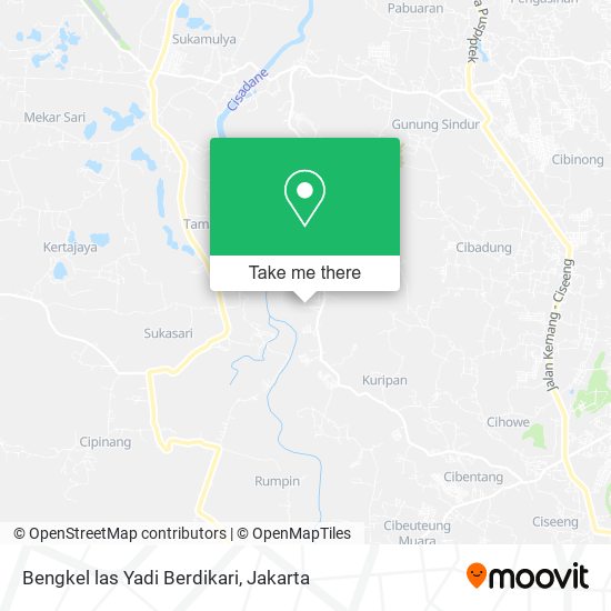 Bengkel las Yadi Berdikari map