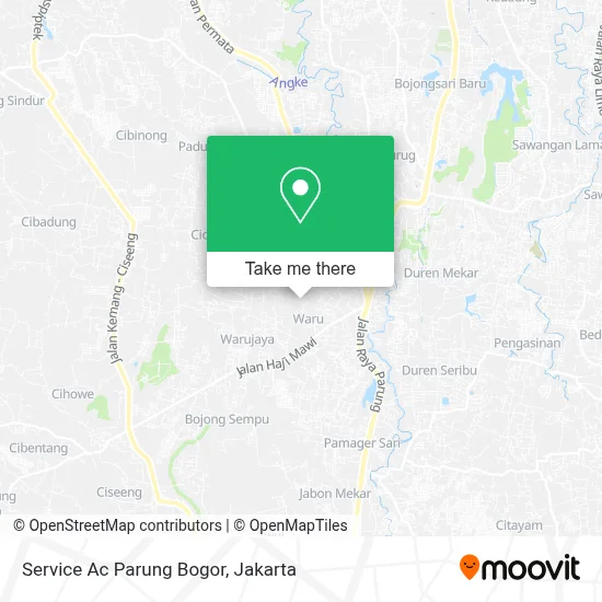 Service Ac Parung Bogor map