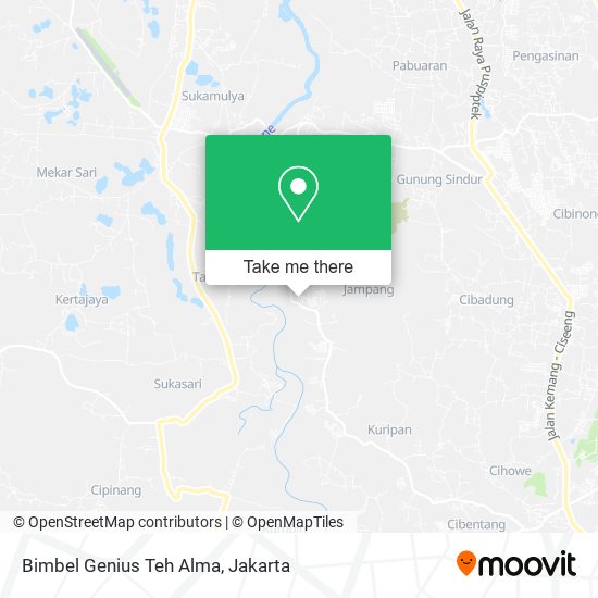 Bimbel Genius Teh Alma map