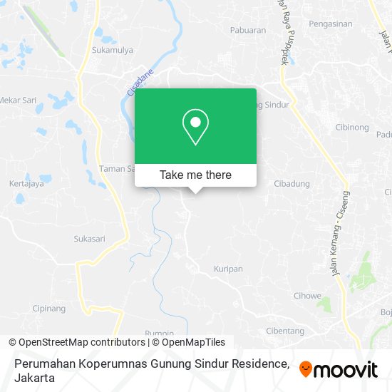 Perumahan Koperumnas Gunung Sindur Residence map