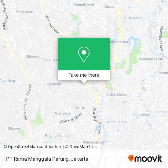 PT Rama Manggala Parung map