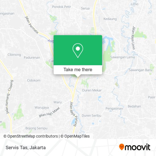 Servis Tas map