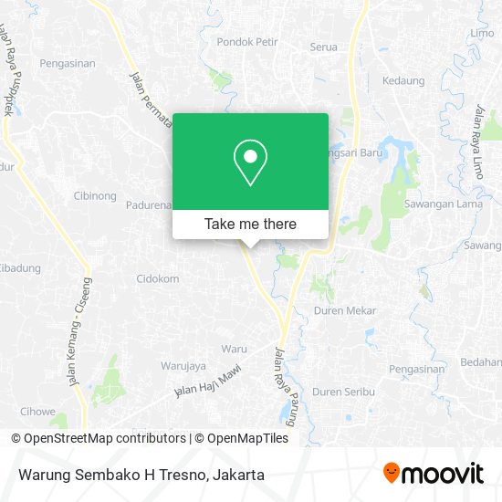 Warung Sembako H Tresno map