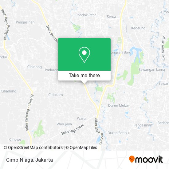 Cimb Niaga map