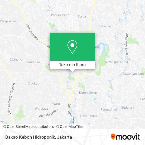 Bakso Kebon Hidroponik map