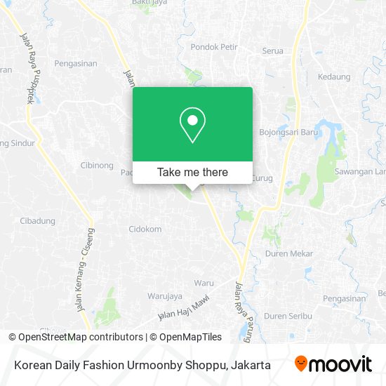 Korean Daily Fashion Urmoonby Shoppu map