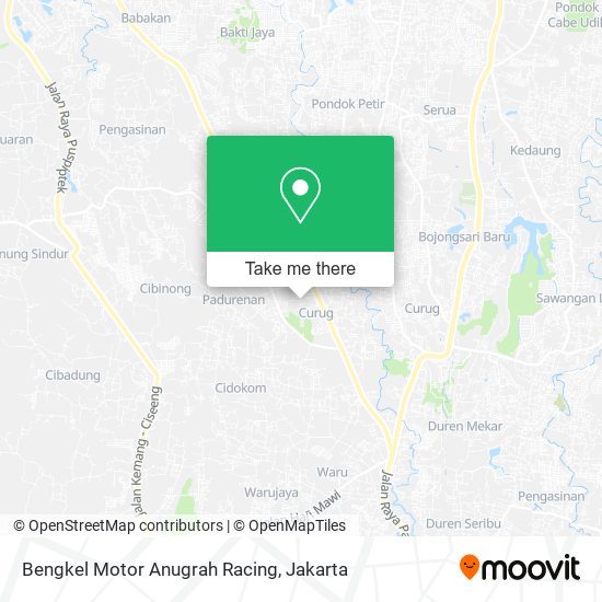 Bengkel Motor Anugrah Racing map