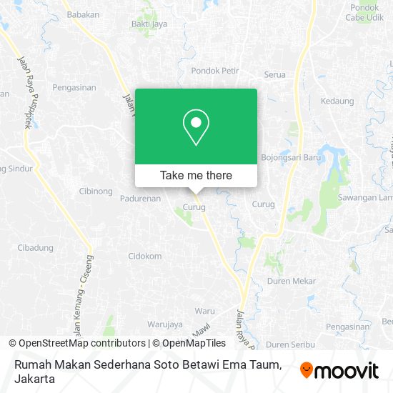 Rumah Makan Sederhana Soto Betawi Ema Taum map