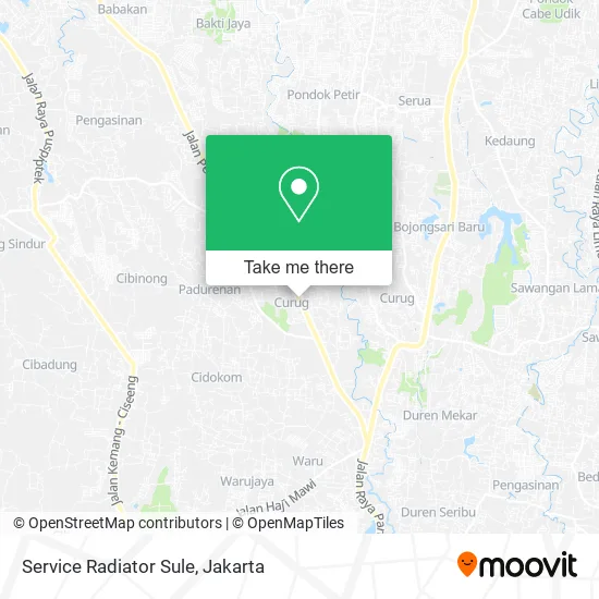 Service Radiator Sule map