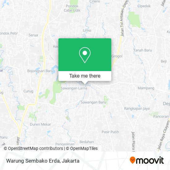 Warung Sembako Erda map