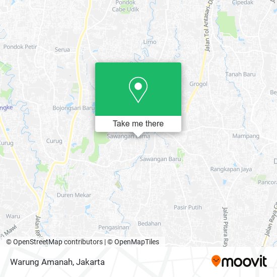 Warung Amanah map