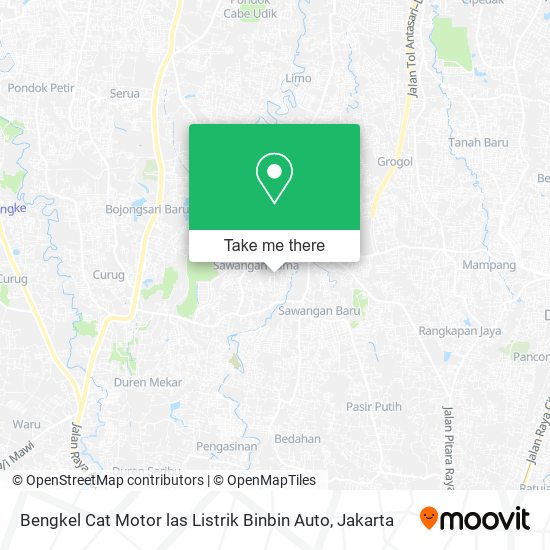 Bengkel Cat Motor las Listrik Binbin Auto map